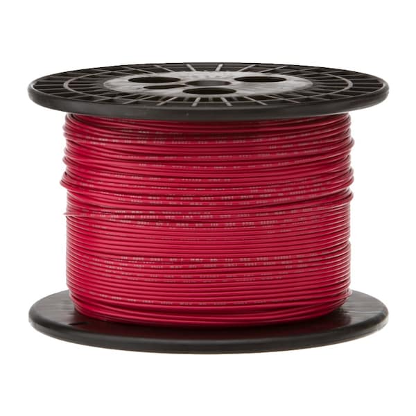 Primary Wire, Hook Up; GPT, 16 AWG, 1C C, Red, PVC, Stranded, 60V, 1000 ft.